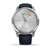 Garmin Vivomove Luxe - 42 мм | 24K gold PVD stainless steel case with black embossed Italian leather band