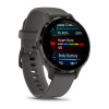 Garmin Venu 3s - 41 мм | Slate stainless steel bezel with pebble grey case and silicone band
