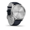 Garmin Vivomove Luxe - 42 мм | 24K gold PVD stainless steel case with black embossed Italian leather band