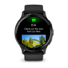 Garmin Venu 3 - 45 мм | Slate stainless steel bezel with black case and silicone band
