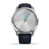 Garmin Vivomove Luxe - 42 мм | 24K gold PVD stainless steel case with black embossed Italian leather band