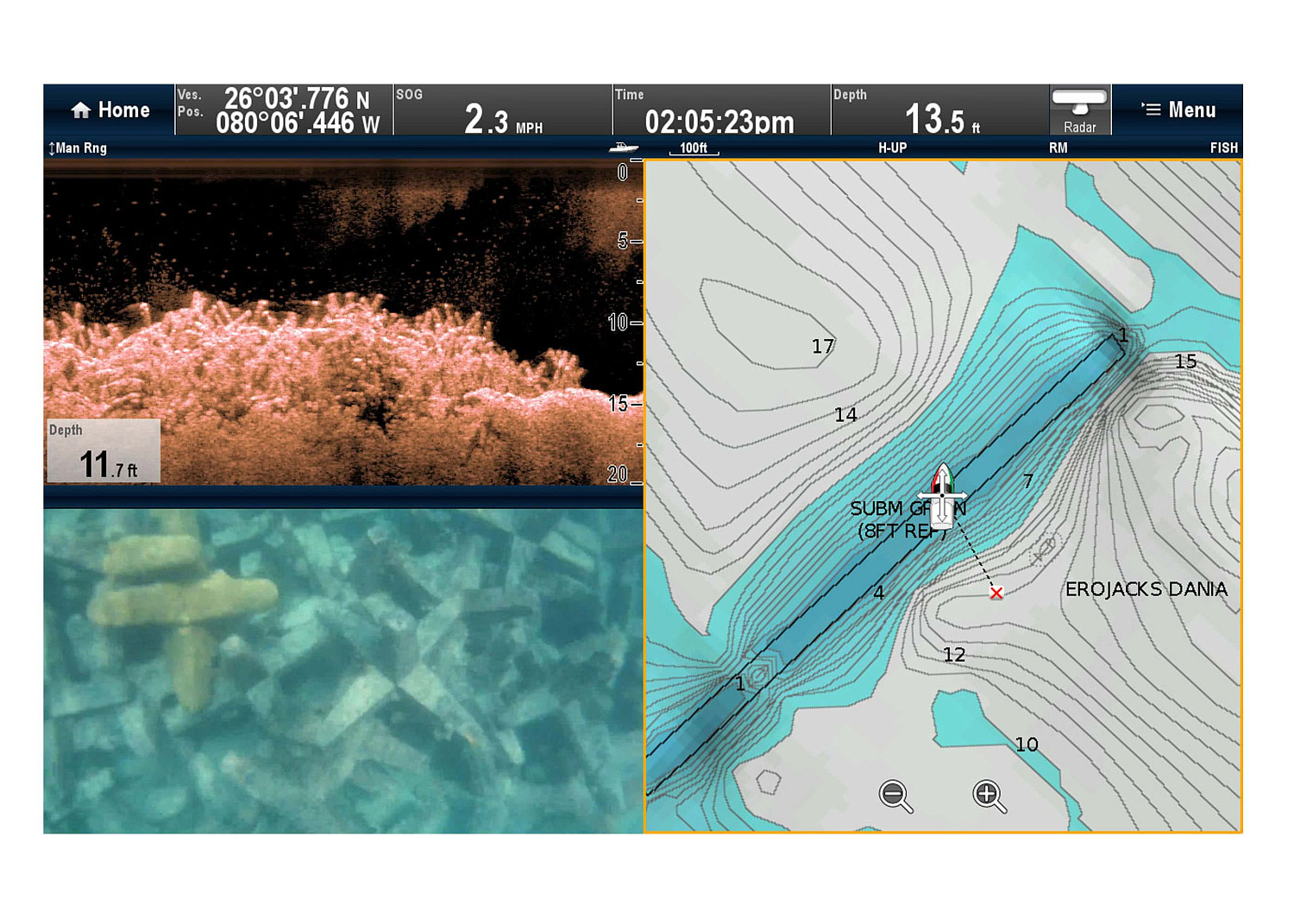 RAYMARINE Downvision Sonar Module CP100
